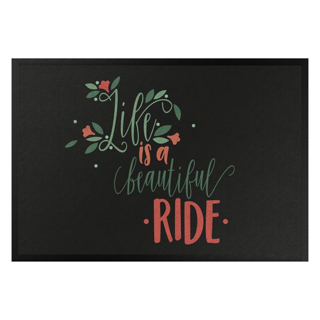 Paillasson drôle La vie est - Life Is A Beautiful ride