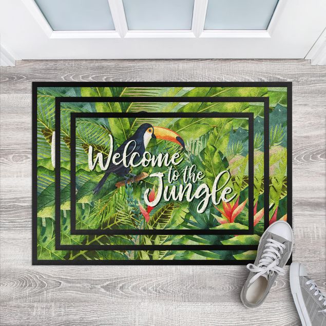 tapis contemporain Bienvenue dans la jungle