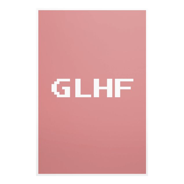 Tableaux en verre magnétique Gaming Abbreviation GLHF