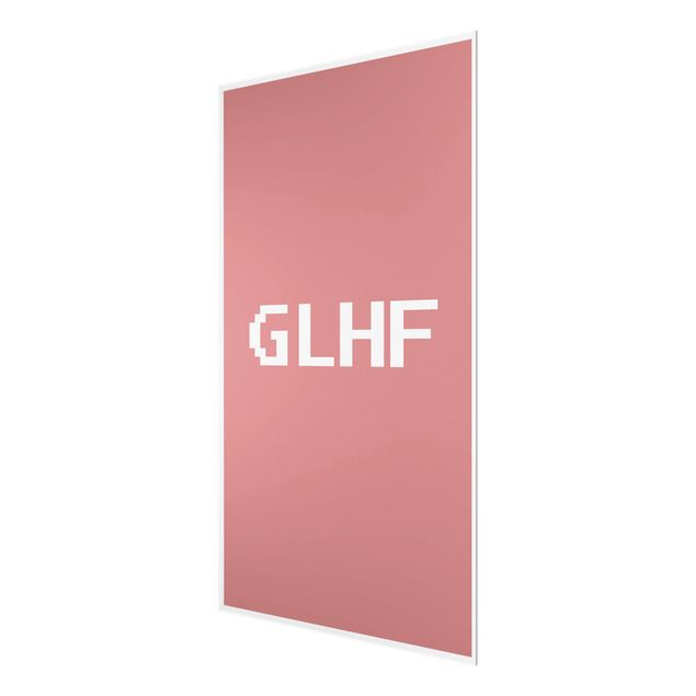 Tableau en verre - Gaming Abbreviation GLHF