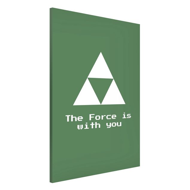 Tableaux magnétiques avec citations Gaming Symbol The Force is with You
