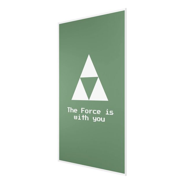 Tableaux en verre magnétique Gaming Symbol The Force is with You