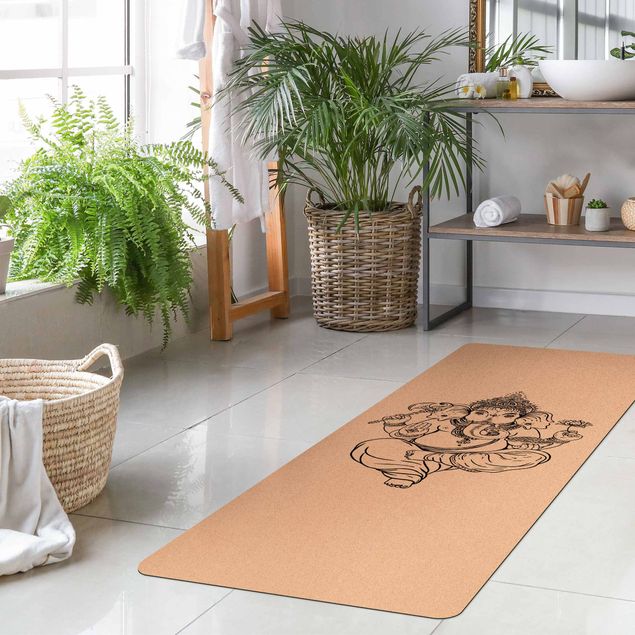 tapis style oriental Ganesha