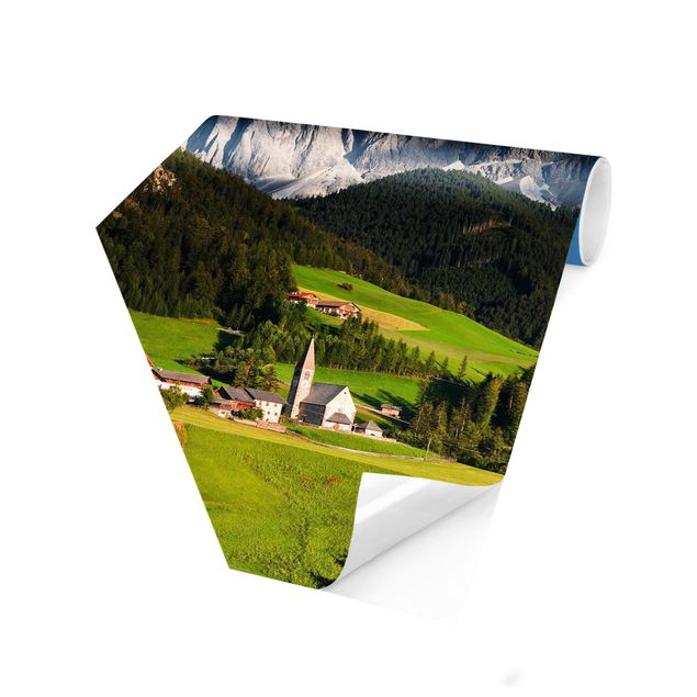 Tapisserie paysage Odle dans le Tyrol du Sud