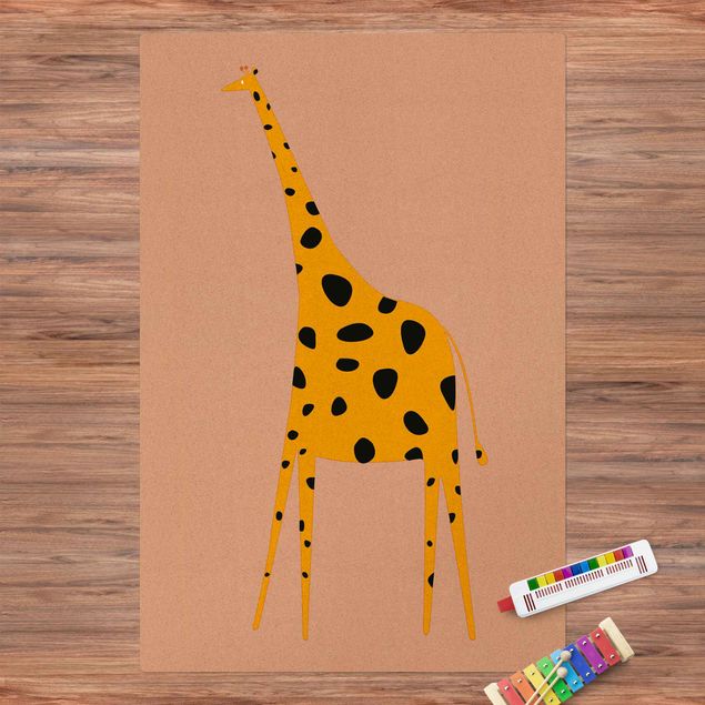 Déco chambre bébé Girafe jaune