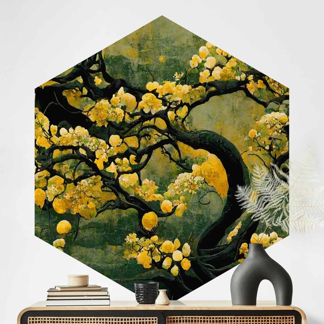 Déco murale cuisine Yellow Tree