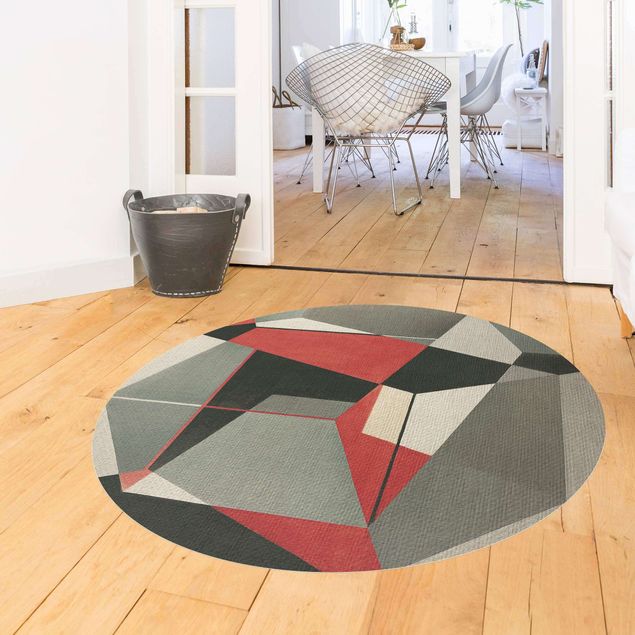 tapis contemporain Renard géométrique