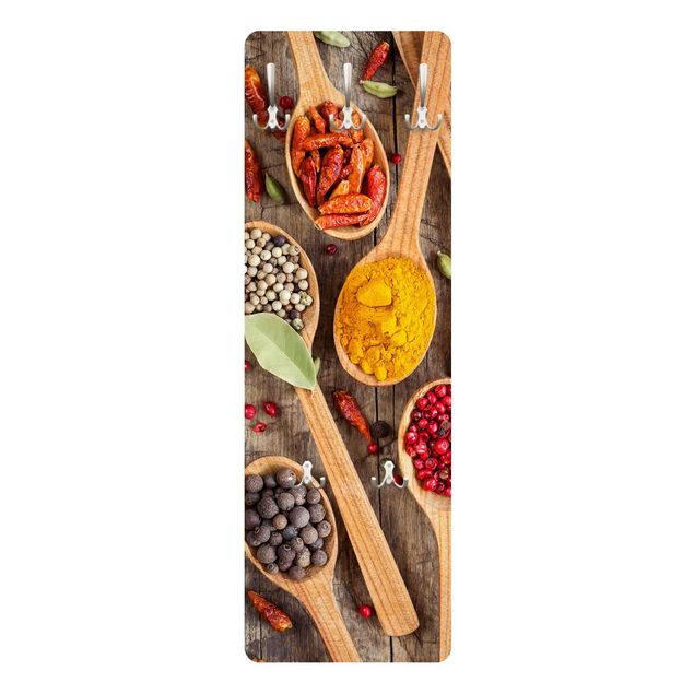 Porte-manteau - Spices On Wooden Spoon