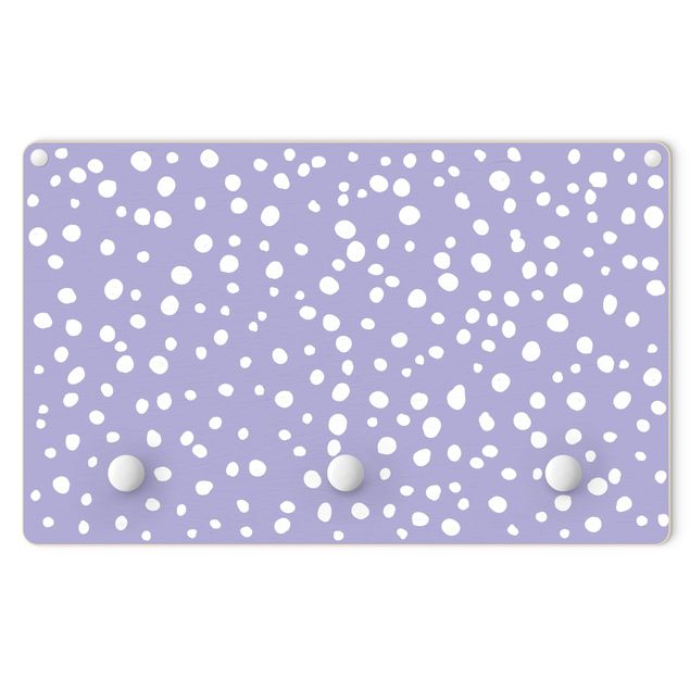 Porte-manteau enfant - Drawn Little Dots On Purple