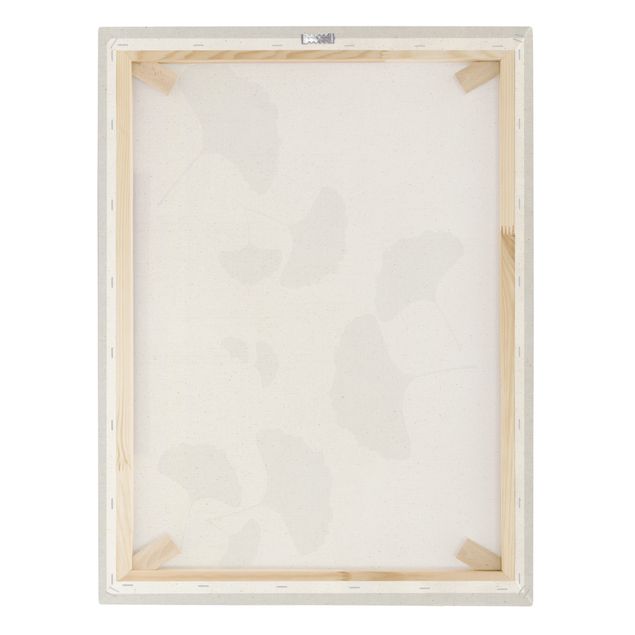 Tableau sur toile naturel - Ginkgo Composition In Black And White - Format portrait 3:4