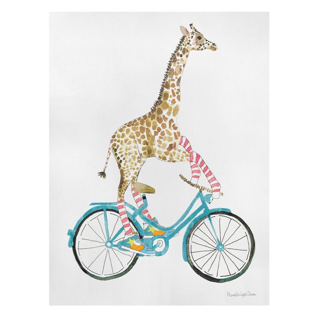 Tableaux animaux Giraffe on a joy ride II