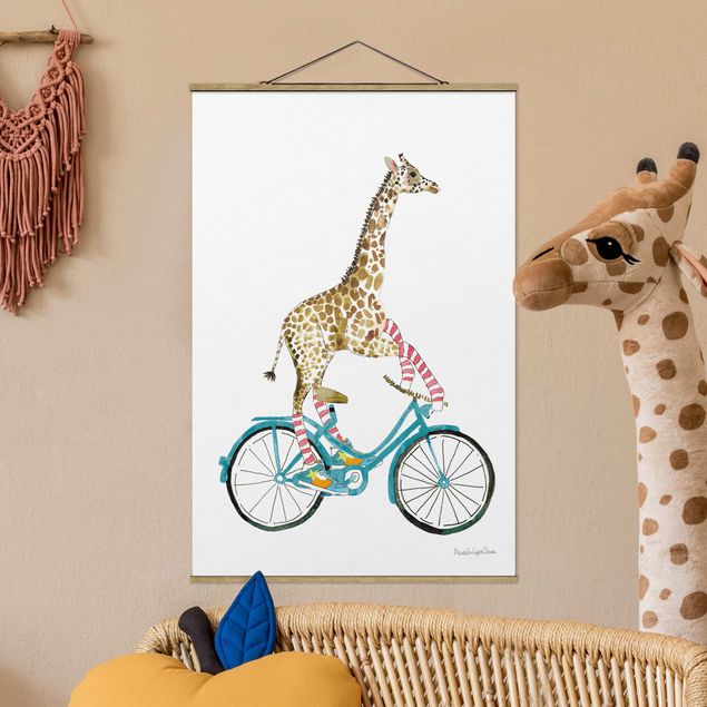 Déco chambre enfant Giraffe on a joy ride II