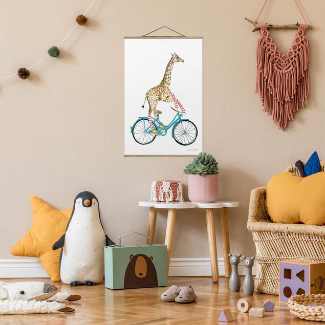 Tableau girafe Giraffe on a joy ride II