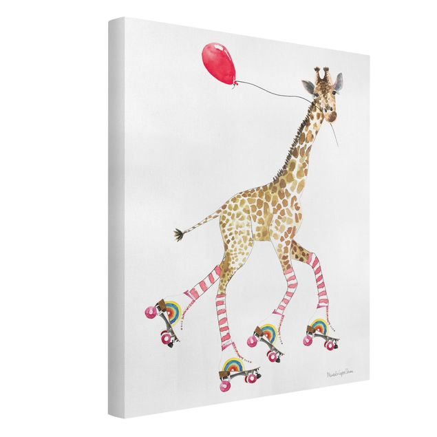 Tableau moderne Giraffe on a joy ride