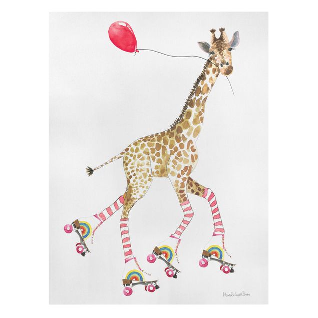 Tableau animaux Giraffe on a joy ride