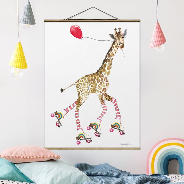 Déco chambre bébé Giraffe on a joy ride