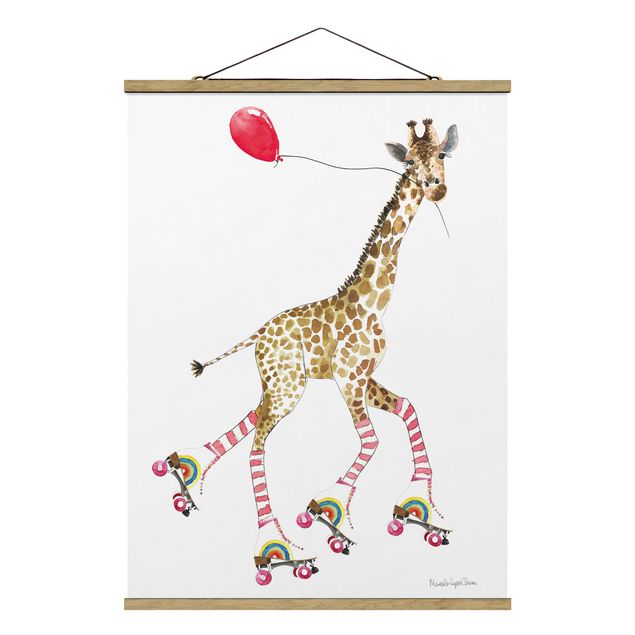 Tableaux animaux Giraffe on a joy ride