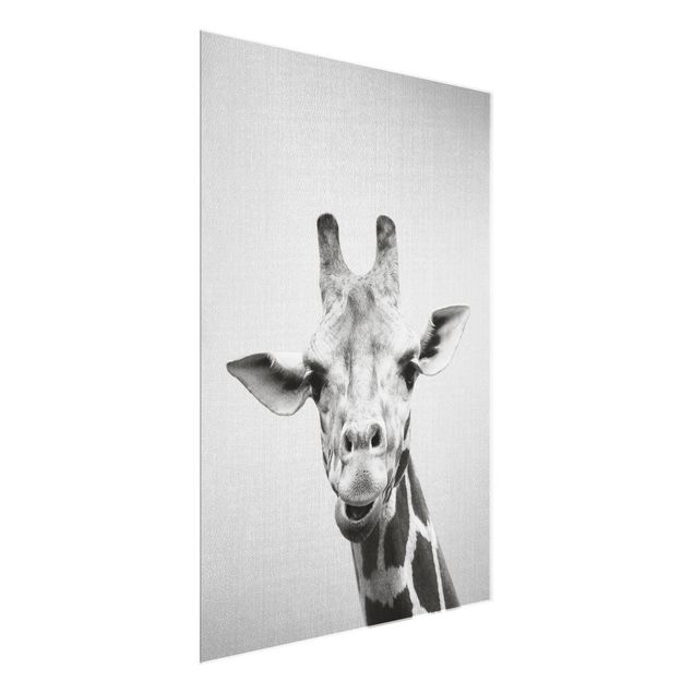 Tableau moderne Girafe Gundel Noir et Blanc