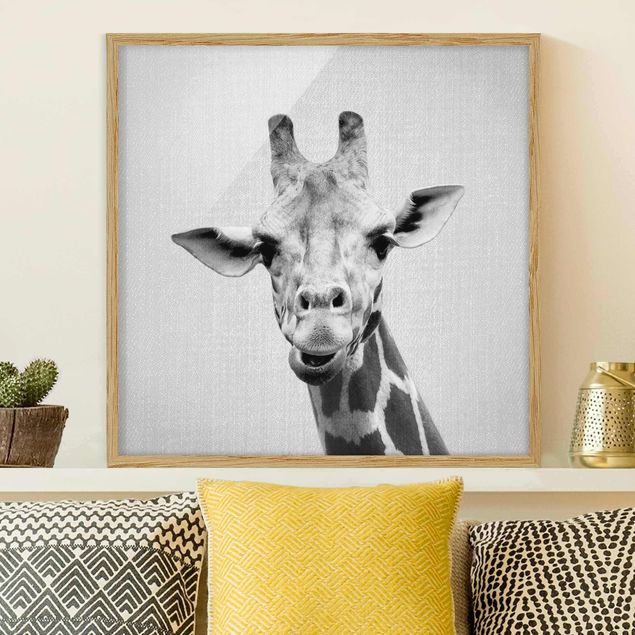 Déco chambre bébé Girafe Gundel Noir et Blanc