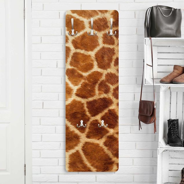 Porte-manteaux muraux avec dessins Fourrure de girafe