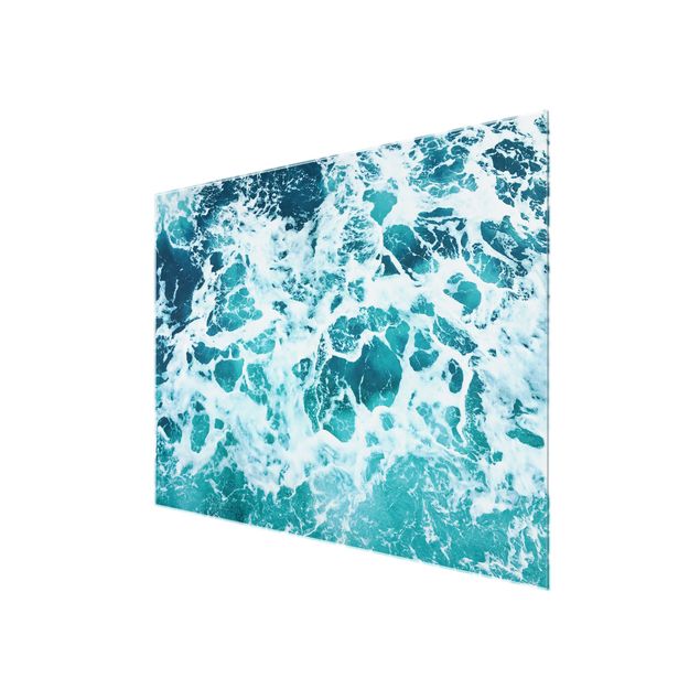 Tableau verre paysage Sea Foam On The High Seas