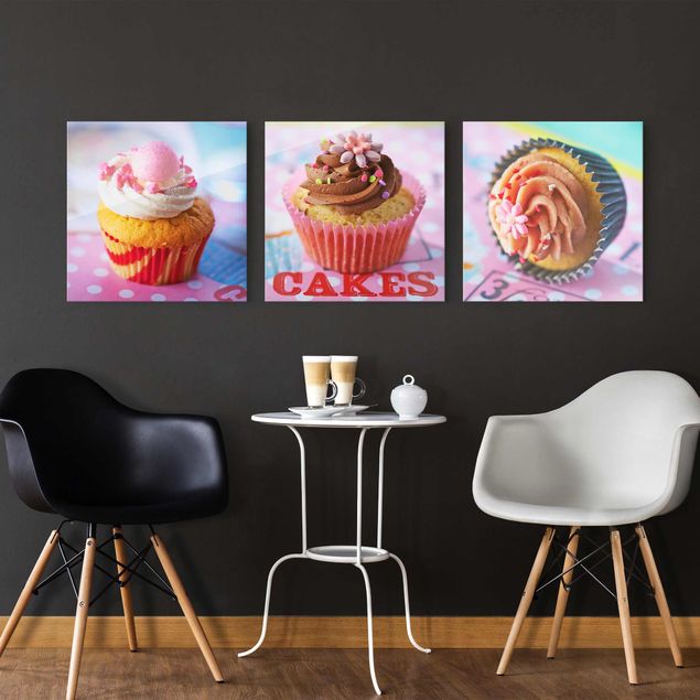 Tableau moderne Cupcakes colorés
