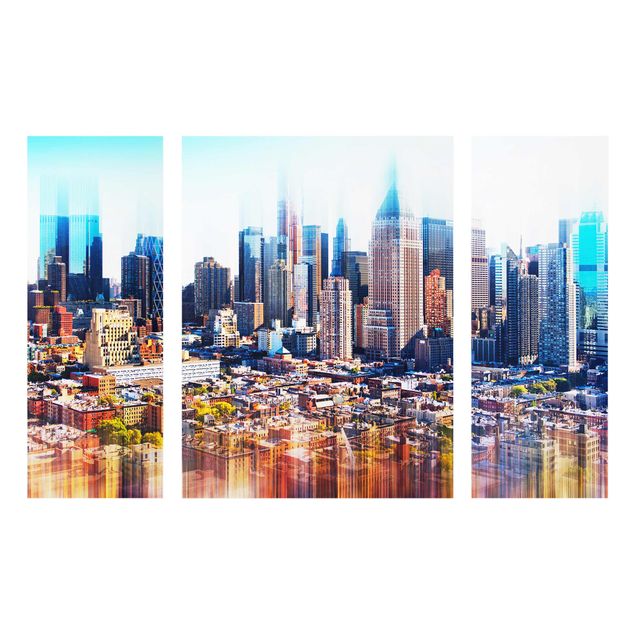 Tableaux en verre architecture & skyline Manhattan Skyline Urban Stretch