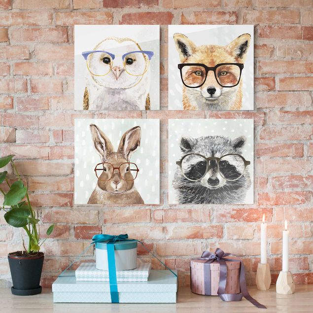 Déco chambre enfant Bespectacled Animals Lot II