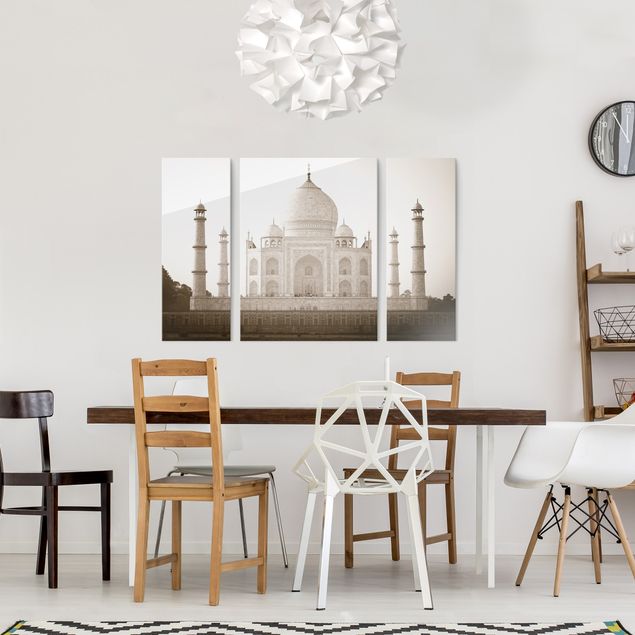 Tableaux en verre architecture & skyline Taj Mahal