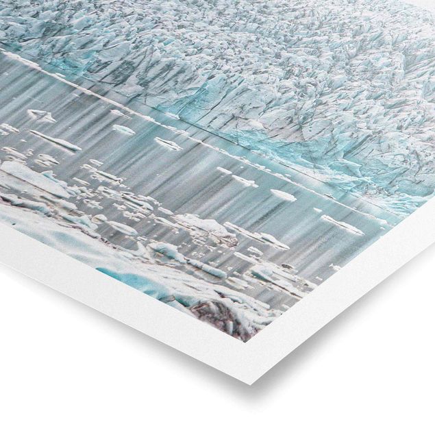 Poster nature paysage Glacier en Islande