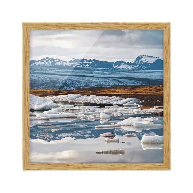 Tableaux encadrés paysage Lagune de glacier