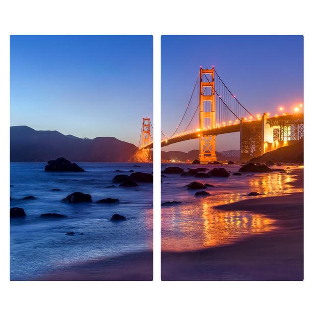 Cache plaques de cuisson - Golden Gate Bridge At Dusk