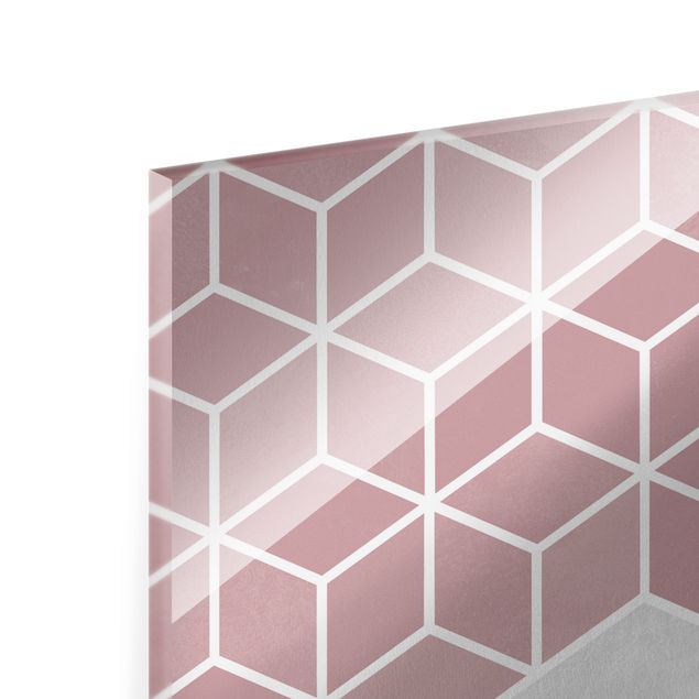 Tableau décoration Golden Geometry - Boss Lady Hexagon Pink