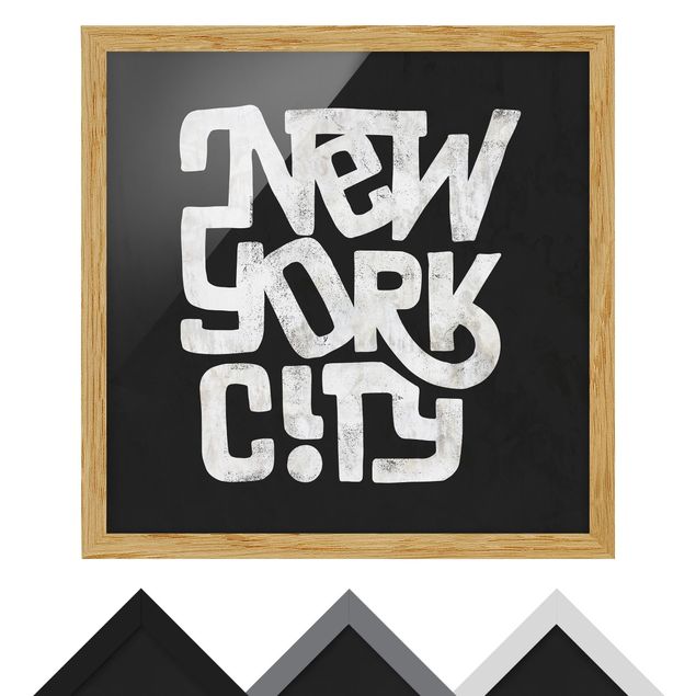 Tableaux muraux Graffiti Art Calligraphy New York City Black