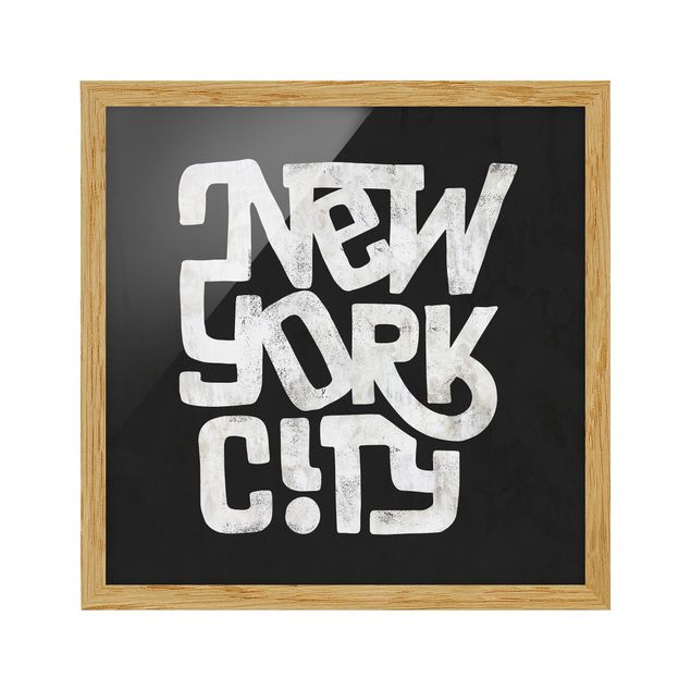 Tableaux moderne Graffiti Art Calligraphy New York City Black