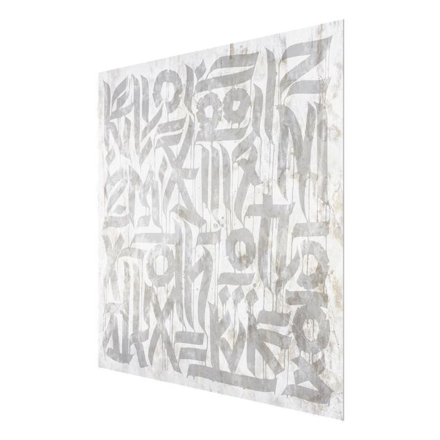 Tableaux en verre magnétique Graffiti Art Calligraphy
