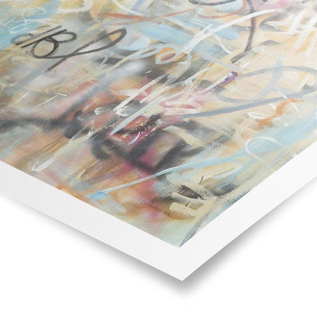 Posters Graffiti Freedom In Pastel