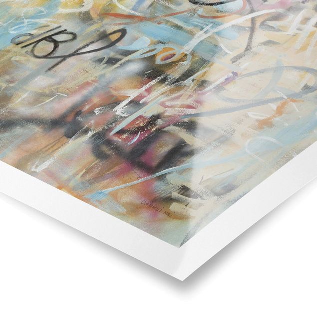 Poster reproduction - Graffiti Freedom In Pastel