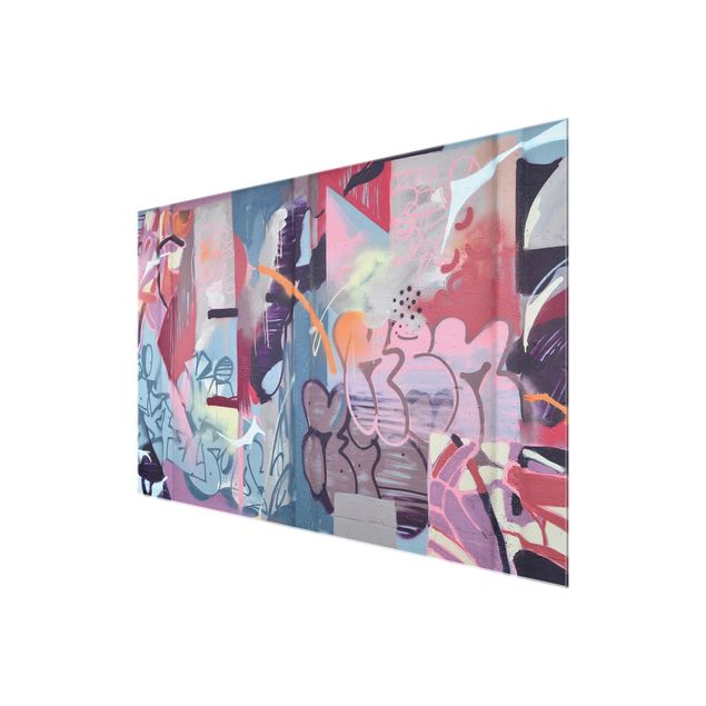 Tableaux en verre magnétique Graffiti Wall