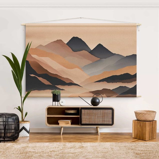 Tableau paysages Graphic Landscape In Brown