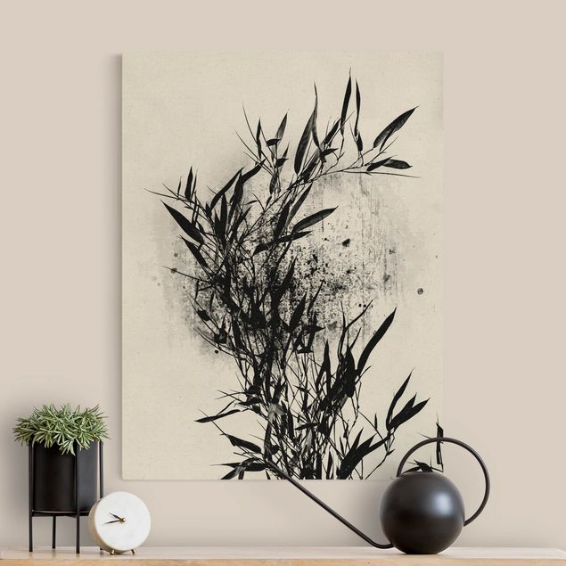 Tableaux paysage Monde végétal graphique - Bambou noir