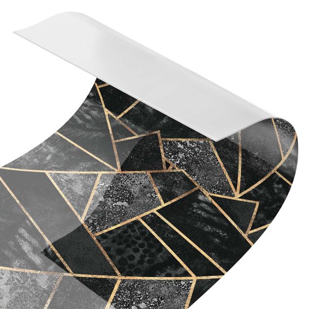 Crédence cuisine Gray Triangles Gold II