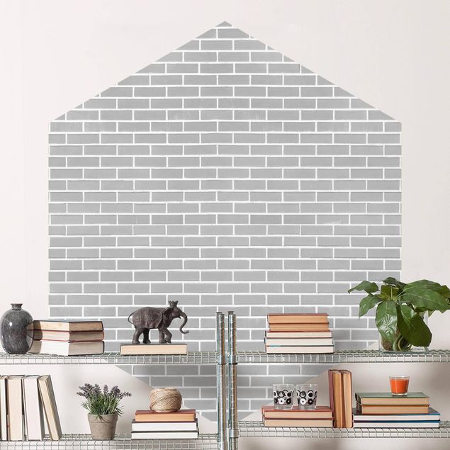 Papier peint briques Gray Brick Wall