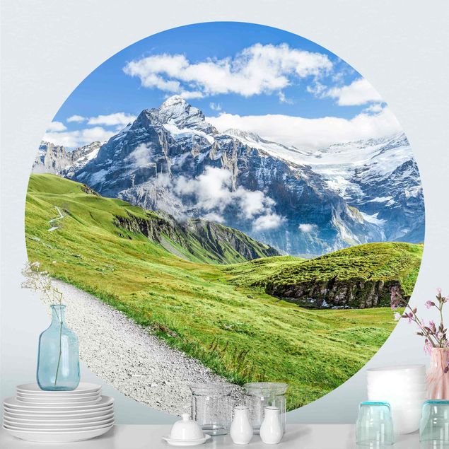 Papier peint montagne Panorama de Grindelwald