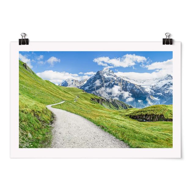 Tableau Suisse Panorama de Grindelwald