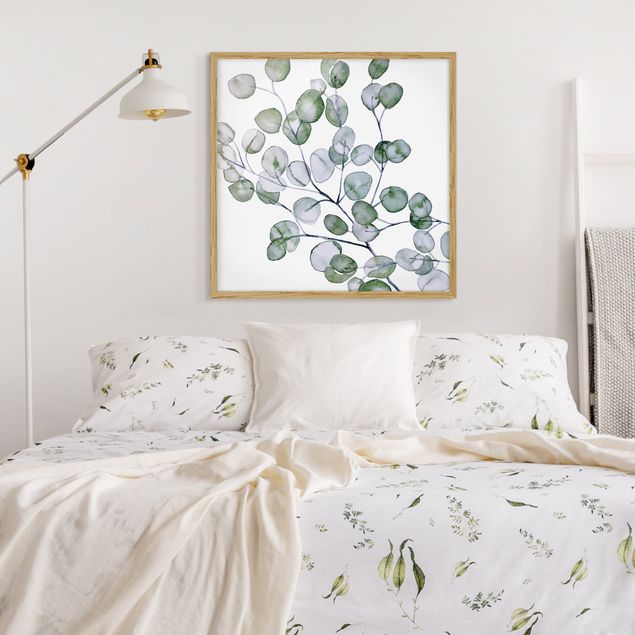 Tableaux moderne Branche d'eucalyptus vert aquarelle
