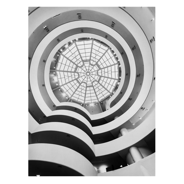 Tableaux sur toile en noir et blanc Musée Guggenheim à New York