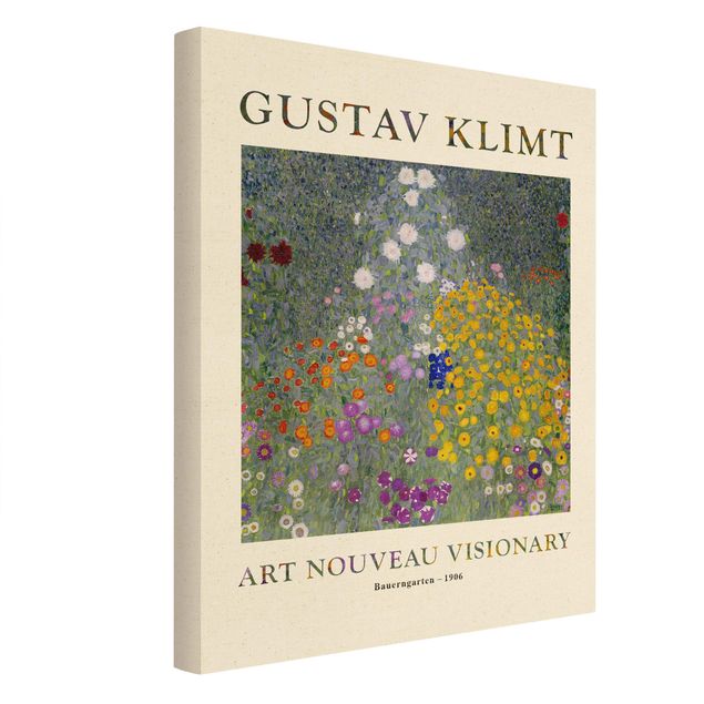Tableau vert Gustav Klimt - Jardin du fermier - Édition musée
