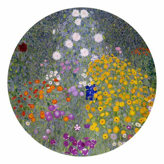 Tapisserie moderne Gustav Klimt - Jardin de cottage
