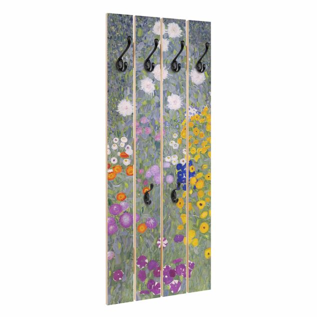 Porte-manteaux muraux effet bois Gustav Klimt - Jardin de cottage
